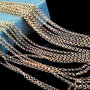 1m lant placat aur (kc gold ) zale rotunde 2,5mm (GPLAK 017)
