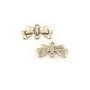 Conector fundita, finisaj argintiu antichizat, 19x9,5 mm (cod 6-166)