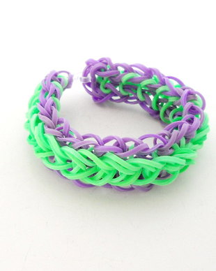 Bratara ''Rubber'' vernil/lavander