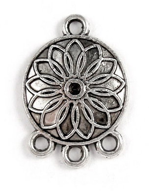 Candelabru, argintiu antichizat, 14x20 mm