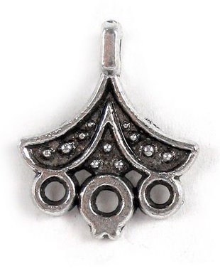 Candelabru, argintiu antichizat, 14x16 mm