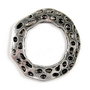 Link din aliaj metalic, argintiu antichizat, 33 mm