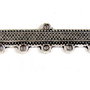 Link din aliaj metalic, argintiu antichizat, 30x9 mm