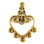 Candelabru, auriu antichizat, 21x30 mm