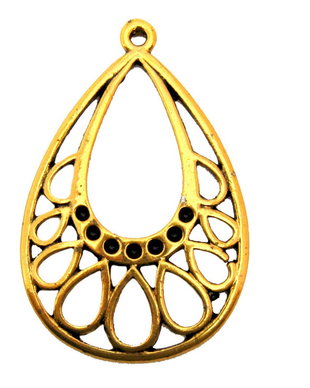 Candelabru, auriu, 25x39 mm