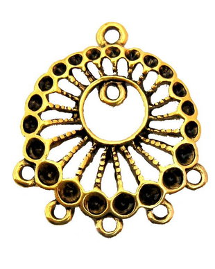 Candelabru, auriu, 23x26 mm