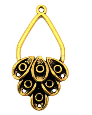Candelabru, auriu, 22x42 mm