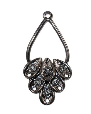 Candelabru, negru, 22x42 mm