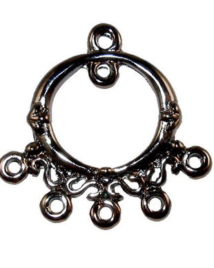 Candelabru, negru, 26x25 mm