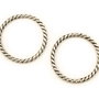 Conector, finisaj argintiu antichizat, 25 mm (cod 6-171)