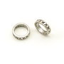 Conector, finisaj argintiu antichizat, 13,5 mm (cod 6-178)