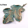 4259 - Pandantiv bronz patina oxidare verdigris si cupru