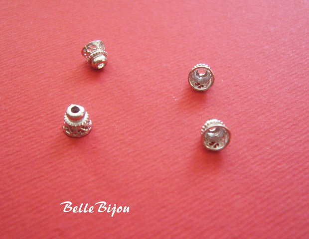Conuri ornamentale din argint 925 aprox 5x5.5 mm