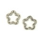 Conector stea, finisaj argintiu antichizat, 14,5 mm (cod 6-183)