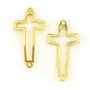 Conector cruciulita, finisaj auriu, 40x20 mm (cod 6-187)