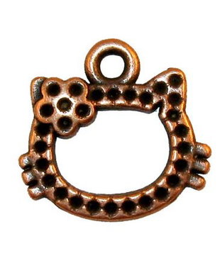 Pandantiv metalic, cupru, 18x16 mm