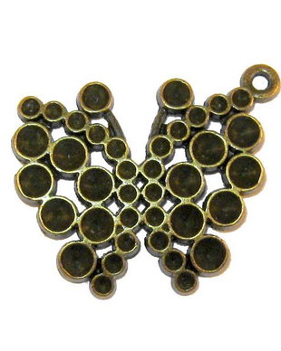 Pandantiv metalic, bronz, 30x25 mm