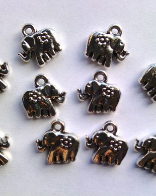 LPA18 - pandantiv elefant, 12x11mm