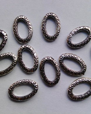 LCN10 - conector oval argintiu