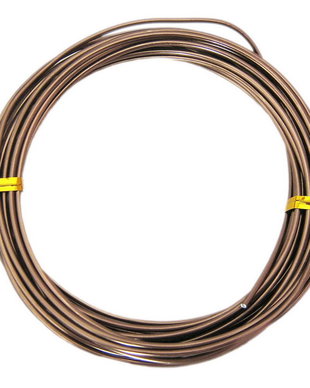 Sarma din aluminiu, 2 mm, maro deschis