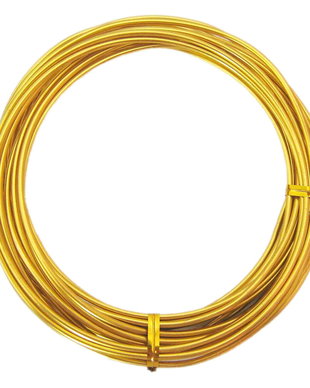 Sarma din aluminiu, 2 mm, aurie