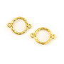 Conector, finisaj auriu, 22x15,5 mm (cod 6-192)