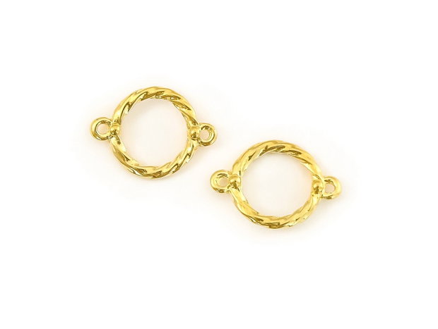 Conector, finisaj auriu, 22x15,5 mm (cod 6-192)