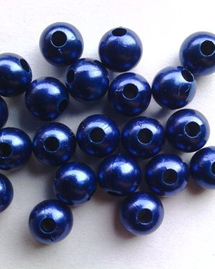 LMA700 - margele acrilice albastru inchis 7 mm