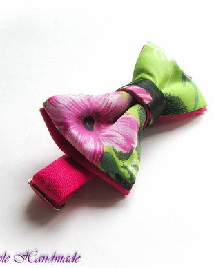 The Garden 2  - papion material imprimeu floral colorat