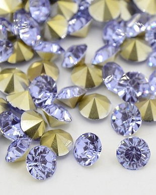 Strasuri rhinestone violet, 4mm (10 buc)