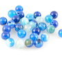 AG1008 Agate dungate albastre, sfere de 6mm
