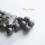 Margele stadust gun metal aprox 8 mm