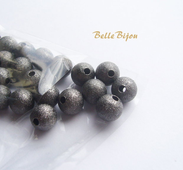 Margele stadust gun metal aprox 8 mm