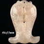 4220 - Pandantiv pesti  cuart roz 46x33mm