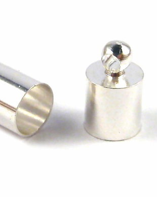 Terminatii sirag, 6x9.5 mm, argintii