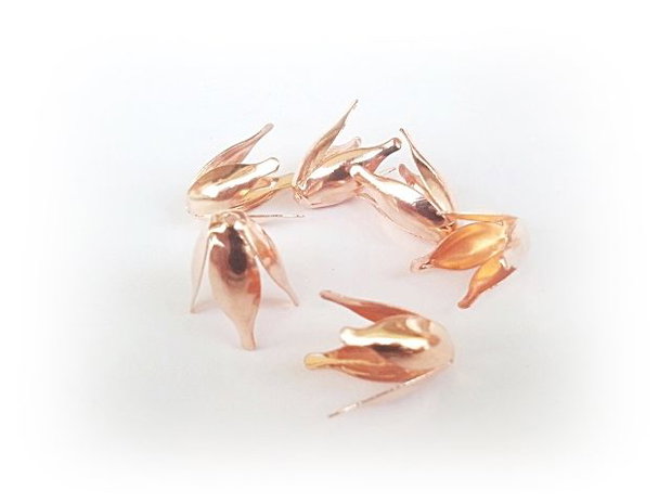 2b element deco / capac cupru rose gold 12x10mm (RGLAK 33)