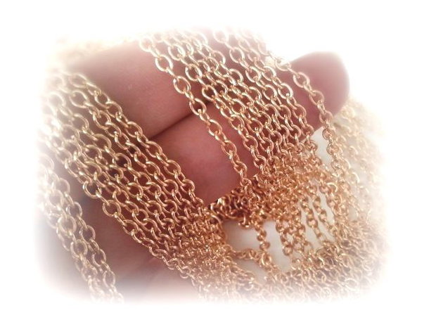 1m lant rose gold 3,5mm x 3mm (RGLAK 34)
