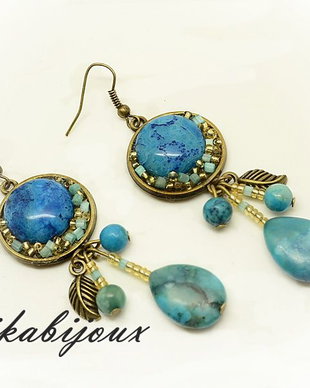 Cercei azur- Colectia Simply&Glam