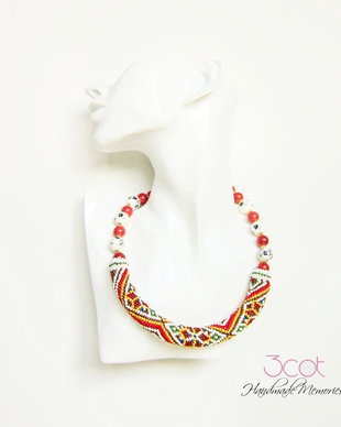 Colier motiv folcloric/geometric
