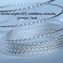Sarma argint 925, rasucita, 1mm (0.1)