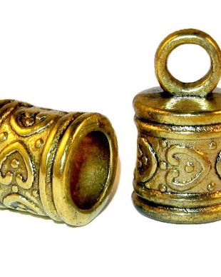 Terminatii sirag, auriu antichizat, 10x16 mm
