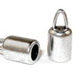 Terminatii sirag, argintiu antichizat, 7x14 mm