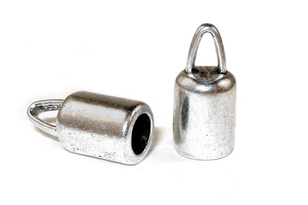 Terminatii sirag, 7x14 mm, argintiu antichizat