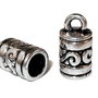 Terminatii sirag, argintiu antichizat, 7x13 mm