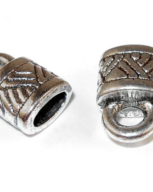 Terminatii sirag, 6x10 mm, argintiu antichizat