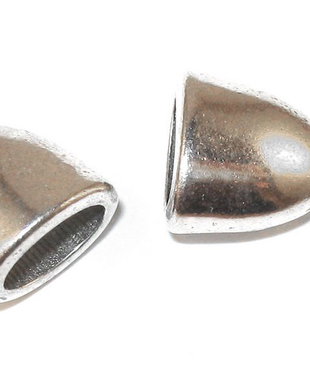 Terminatii sirag, 10x16 mm, argintiu antichizat