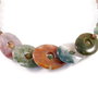 4293 - SET Pandantive elipse agate indiene