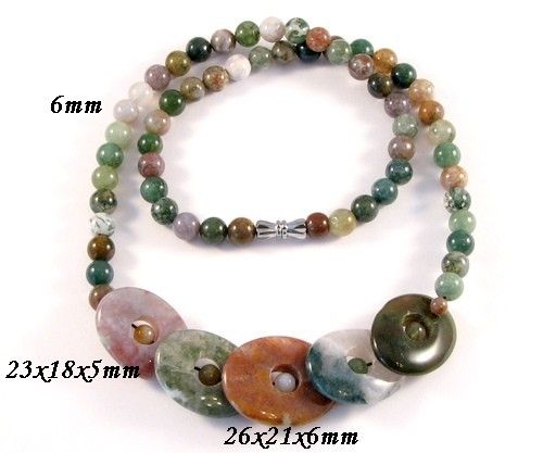 4293 - SET Pandantive elipse agate indiene