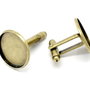 4301 - (1 per) Baza butoni bronz pt camasa platou interior 18mm