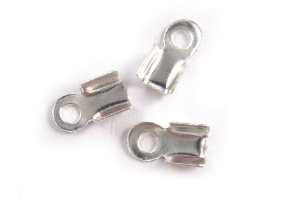 Terminatii sirag, metalice, argintii, 3x6 mm